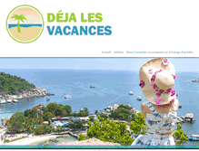 Tablet Screenshot of deja-les-vacances.com
